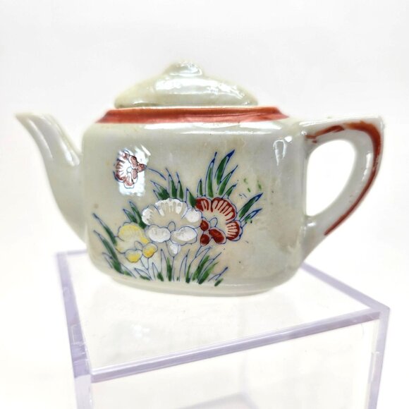Vintage Japanese Miniature Porcelain Teapot & Sugar Bowl Set Made in Japan je199 - Picture 5 of 12